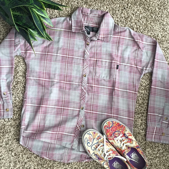 Vans Tops - 3 for 18$ VANS NWOT FLANNEL purple and grey